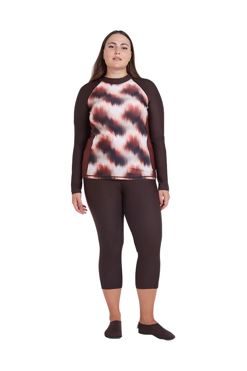 COEGA SUNWEAR  COEGA  Ladies Ladies Tights 3/4 - Chocolate Tie Dye for Women | Best Price UAE